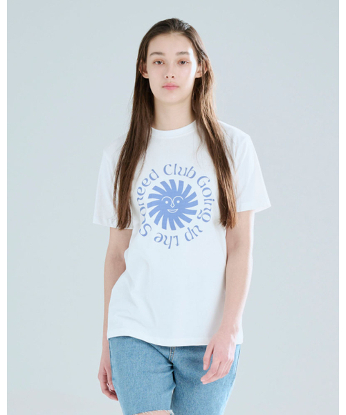 SEONEED(ソニード)の「サンシャイン 半袖Tシャツ ホワイト(Tシャツ/カットソー・レディース・その他・FREE)」の1枚目の写真