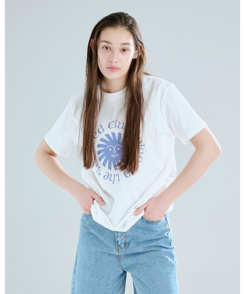 SEONEED(ソニード)の「サンシャイン 半袖Tシャツ ホワイト(Tシャツ/カットソー・レディース・その他・FREE)」の2枚目の写真