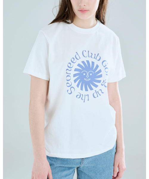 SEONEED(ソニード)の「サンシャイン 半袖Tシャツ ホワイト(Tシャツ/カットソー・レディース・その他・FREE)」の3枚目の写真