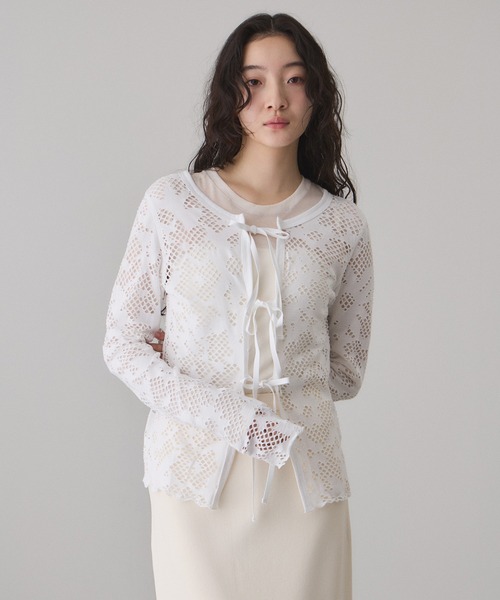 2WAYホールジャガードトップス（Tシャツ/カットソー）｜ADAM ET ROPE