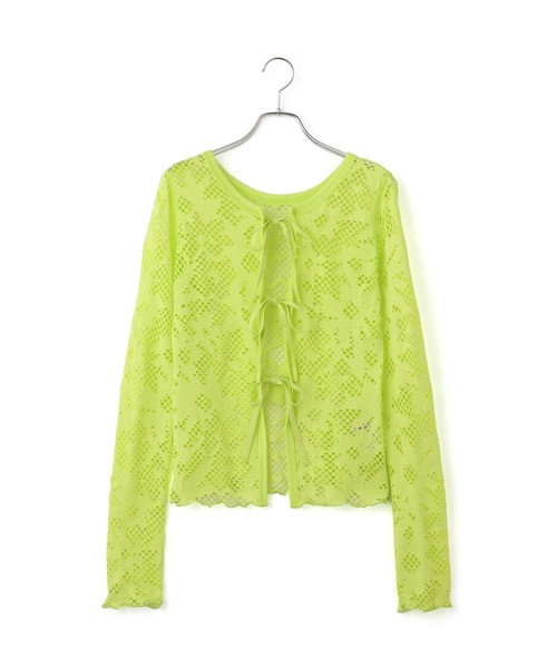 ADAM ET ROPE'（アダムエロペ）の「2WAYホールジャガードトップス（Tシャツ/カットソー・レディース・ミント/ブラック/ホワイト・FREE）」の17枚目の写真