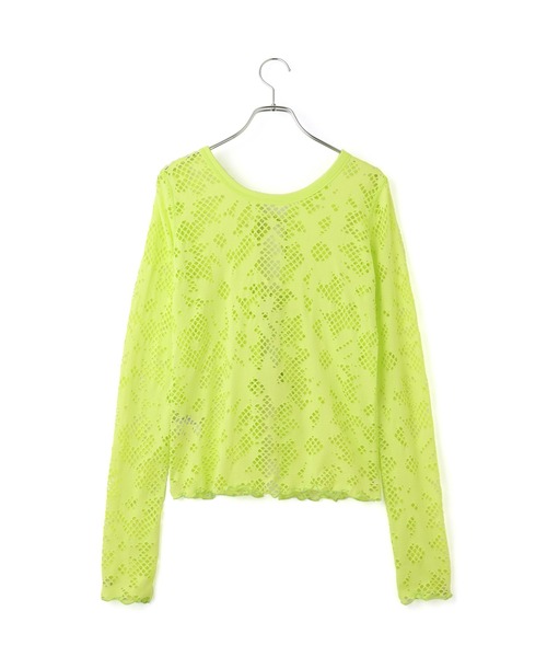 ADAM ET ROPE'（アダムエロペ）の「2WAYホールジャガードトップス（Tシャツ/カットソー・レディース・ミント/ブラック/ホワイト・FREE）」の18枚目の写真