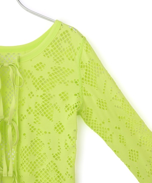 ADAM ET ROPE'（アダムエロペ）の「2WAYホールジャガードトップス（Tシャツ/カットソー・レディース・ミント/ブラック/ホワイト・FREE）」の20枚目の写真