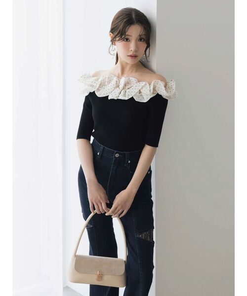 MERCURYDUO（マーキュリーデュオ）の「スエードハンドバッグ（ハンドバッグ・レディース・ブラウン/アイボリー・FREE）」の15枚目の写真