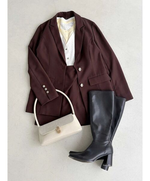 MERCURYDUO（マーキュリーデュオ）の「スエードハンドバッグ（ハンドバッグ・レディース・ブラウン/アイボリー・FREE）」の4枚目の写真