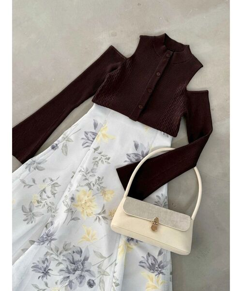 MERCURYDUO（マーキュリーデュオ）の「スエードハンドバッグ（ハンドバッグ・レディース・ブラウン/アイボリー・FREE）」の6枚目の写真