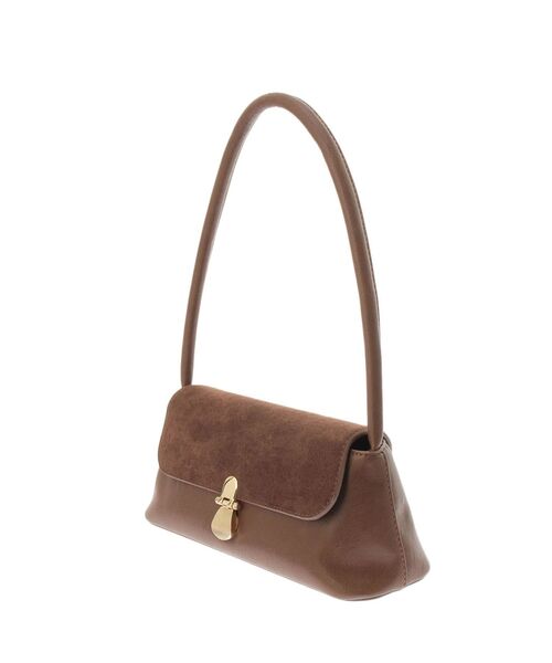 MERCURYDUO（マーキュリーデュオ）の「スエードハンドバッグ（ハンドバッグ・レディース・ブラウン/アイボリー・FREE）」の8枚目の写真