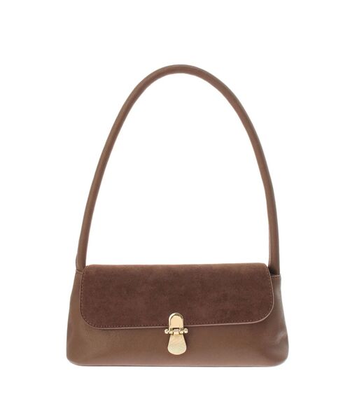 MERCURYDUO（マーキュリーデュオ）の「スエードハンドバッグ（ハンドバッグ・レディース・ブラウン/アイボリー・FREE）」の21枚目の写真