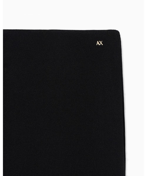 ARMANI EXCHANGE(アルマーニエクスチェンジ)の「【A|X アルマーニ エクスチェンジ】AXメタリックロゴ ヘビーリブジャージースカート(スカート・レディース・ブラック・X-SMALL/X-LARGE/SMALL/MEDIUM/LARGE)」の3枚目の写真