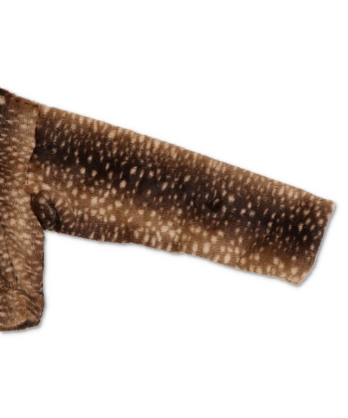 SPINNS(スピンズ)の「アニマル柄で主役級の可愛さ★フード付きショートファーブルゾン(ブルゾン・レディース・レオパード/アニマル・ONESIZE)」の17枚目の写真