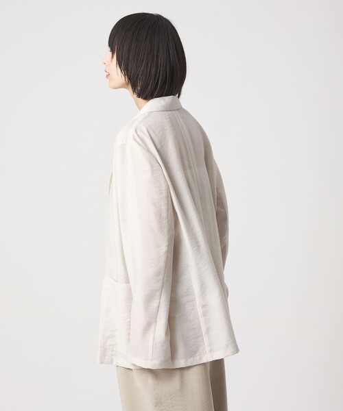 EMMEL REFINES（エメルリファインズ）の「＜EMMEL REFINES＞EM ライトシアー テーラード ジャケット（テーラードジャケット・レディース・ナチュラル/ライム・S/M）」の17枚目の写真