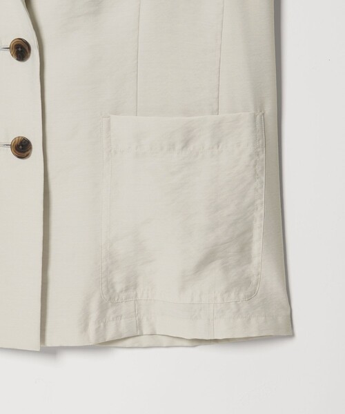 EMMEL REFINES（エメルリファインズ）の「＜EMMEL REFINES＞EM ライトシアー テーラード ジャケット（テーラードジャケット・レディース・ナチュラル/ライム・S/M）」の7枚目の写真