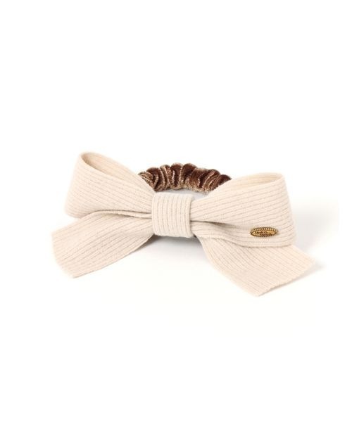 kutir（クティール）の「kutirlune／リボンニットヘアゴム（ヘアゴム・レディース・グレー/ブラウン/ホワイト・FREE）」の9枚目の写真