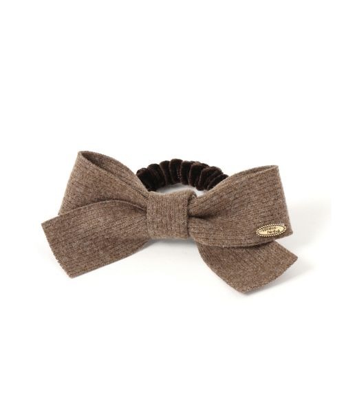 kutir（クティール）の「kutirlune／リボンニットヘアゴム（ヘアゴム・レディース・グレー/ブラウン/ホワイト・FREE）」の10枚目の写真