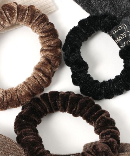 kutir（クティール）の「kutirlune／リボンニットヘアゴム（ヘアゴム・レディース・グレー/ブラウン/ホワイト・FREE）」の13枚目の写真
