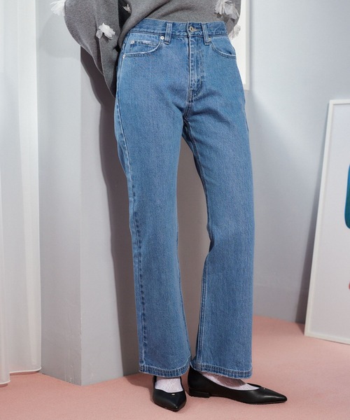 mysty woman(ミスティウーマン)の「KUROKIセミワイドデニムパンツ 636697(デニムパンツ・レディース・インディゴブルー/ブラック/ブルー・SMALL/MEDIUM)」の3枚目の写真