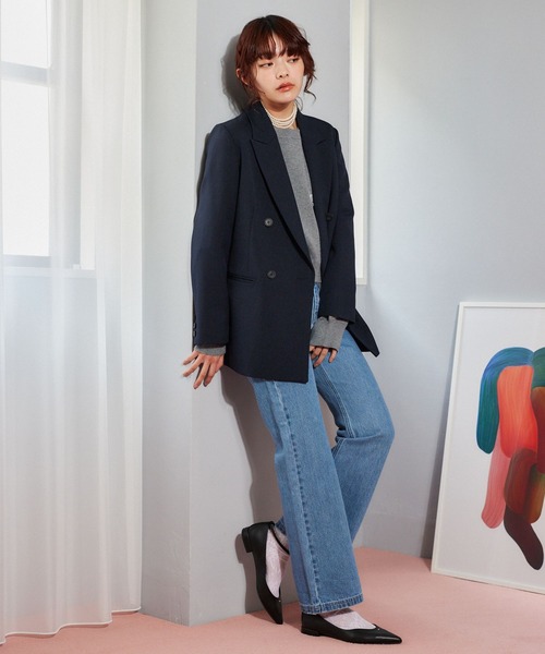 mysty woman(ミスティウーマン)の「KUROKIセミワイドデニムパンツ 636697(デニムパンツ・レディース・インディゴブルー/ブラック/ブルー・SMALL/MEDIUM)」の18枚目の写真