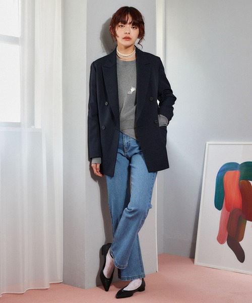 mysty woman(ミスティウーマン)の「KUROKIセミワイドデニムパンツ 636697(デニムパンツ・レディース・インディゴブルー/ブラック/ブルー・SMALL/MEDIUM)」の19枚目の写真