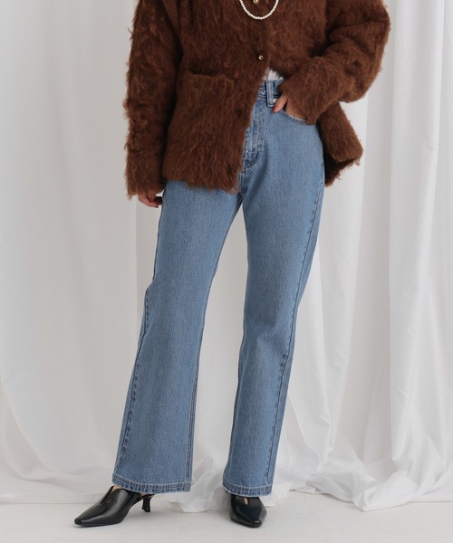 mysty woman(ミスティウーマン)の「KUROKIセミワイドデニムパンツ 636697(デニムパンツ・レディース・インディゴブルー/ブラック/ブルー・SMALL/MEDIUM)」の12枚目の写真