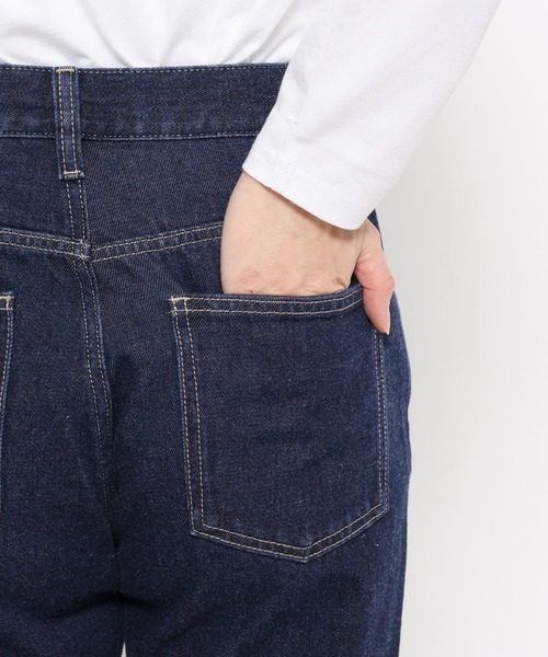 mysty woman(ミスティウーマン)の「KUROKIセミワイドデニムパンツ 636697(デニムパンツ・レディース・インディゴブルー/ブラック/ブルー・SMALL/MEDIUM)」の4枚目の写真