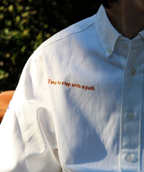 GLOSTER（グロスター）の「【気分を上げるフレーズ】ポジティブメッセージシャツ パート2（シャツ/ブラウス・メンズ・ホワイト/イエロー/ストライプ・S/M/L）」の16枚目の写真