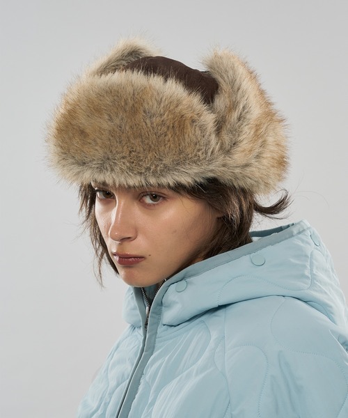 2WAY FAKE FUR FLIGHT CAP / 2WAYフェイクファーフライトキャップ