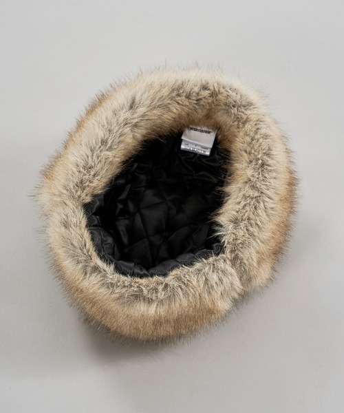 WISH FOR EVER（ウィッシュフォーエバー）の「2WAY FAKE FUR FLIGHT CAP / 2WAYフェイクファーフライトキャップ（キャップ・メンズ・ブラウン・FREE）」の13枚目の写真