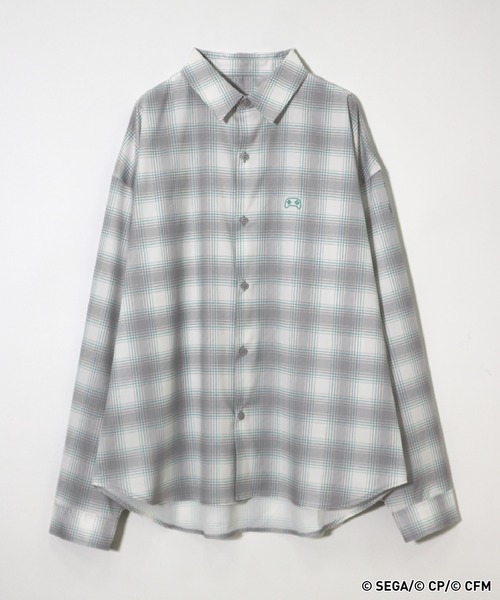 RAGEBLUE(レイジブルー)の「【プロジェクトセカイ×ZOZOTOWN】ワンダーランズ×ショウタイムコラボ モチーフチェックシャツ(シャツ/ブラウス・レディース・グレー系その他/グリーン系その他/ブルー系その他/イエロー/ピンク系その他/ピンク系その他2・MEDIUM/LARGE)」の2枚目の写真
