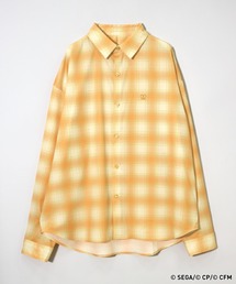 シャツ/ブラウス（イエロー/黄色系・チェック柄）ファッション通販
