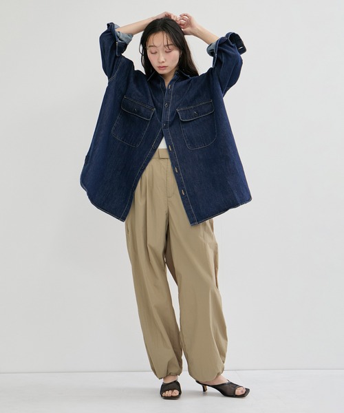 le cercle ADAM ET ROPE'(ルセルクルアダムエロペ)の「タックイージーパンツ(その他パンツ・レディース・ベージュ/ピンク/ブラック・FREE)」の12枚目の写真
