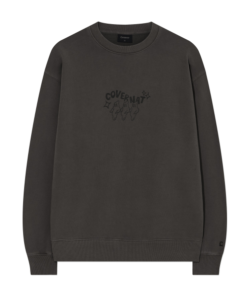 COVERNAT(カバーナット)の「ドローインググラフィックピグメントスウェット Pigment Brown(スウェット・メンズ・その他・S/M/L/XL)」の1枚目の写真
