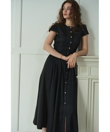 Hazel Denim Dress キャップスリーブデニムドレス