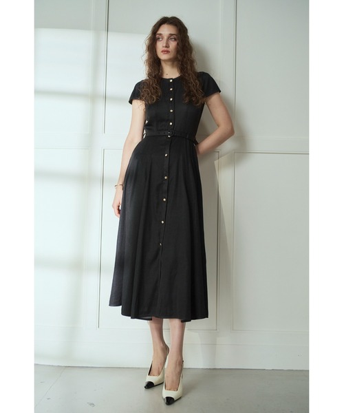 Estella.K(エステラケー)の「Hazel Denim Dress キャップスリーブデニムドレス(ワンピース・レディース・ブラック/インディゴブルー/モーブ系・FREE)」の10枚目の写真