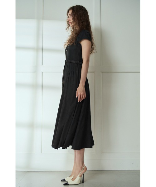Estella.K(エステラケー)の「Hazel Denim Dress キャップスリーブデニムドレス(ワンピース・レディース・ブラック/インディゴブルー/モーブ系・FREE)」の9枚目の写真