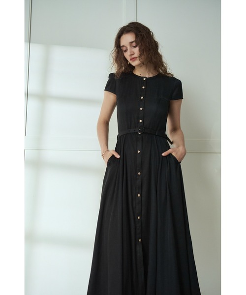 Estella.K(エステラケー)の「Hazel Denim Dress キャップスリーブデニムドレス(ワンピース・レディース・ブラック/インディゴブルー/モーブ系・FREE)」の22枚目の写真