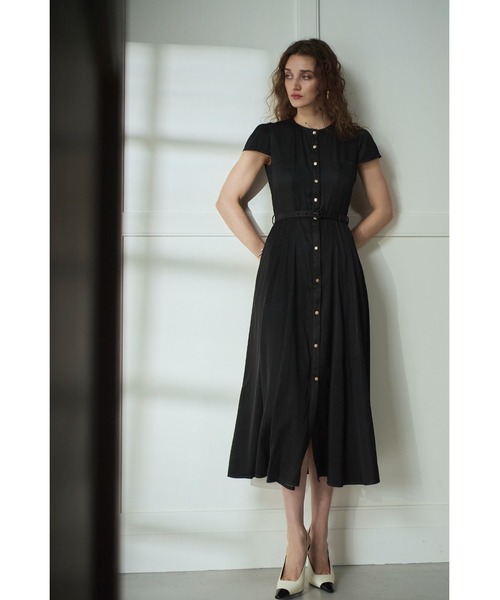 Estella.K(エステラケー)の「Hazel Denim Dress キャップスリーブデニムドレス(ワンピース・レディース・ブラック/インディゴブルー/モーブ系・FREE)」の21枚目の写真