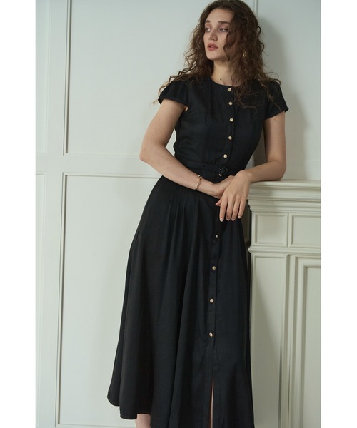 Estella.K(エステラケー)の「Hazel Denim Dress キャップスリーブデニムドレス(ワンピース・レディース・ブラック/インディゴブルー/モーブ系・FREE)」の12枚目の写真