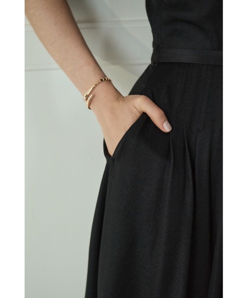 Estella.K(エステラケー)の「Hazel Denim Dress キャップスリーブデニムドレス(ワンピース・レディース・ブラック/インディゴブルー/モーブ系・FREE)」の20枚目の写真