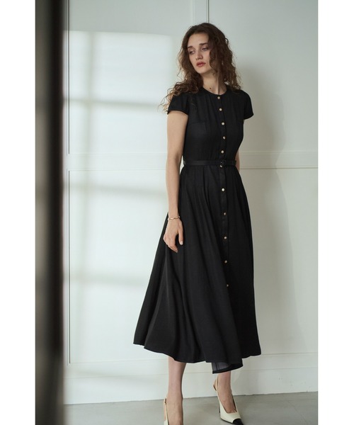 Estella.K(エステラケー)の「Hazel Denim Dress キャップスリーブデニムドレス(ワンピース・レディース・ブラック/インディゴブルー/モーブ系・FREE)」の13枚目の写真