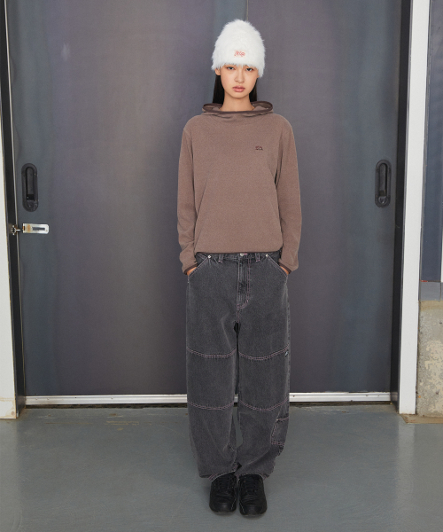 LMCの「CNTRST ST DOUBLE KNEE DENIM PANTS gray(デニムパンツ・レディース・その他・S/M/L)」の8枚目の写真