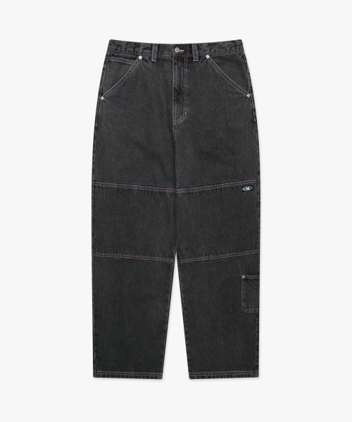 LMCの「CNTRST ST DOUBLE KNEE DENIM PANTS gray(デニムパンツ・レディース・その他・S/M/L)」の13枚目の写真