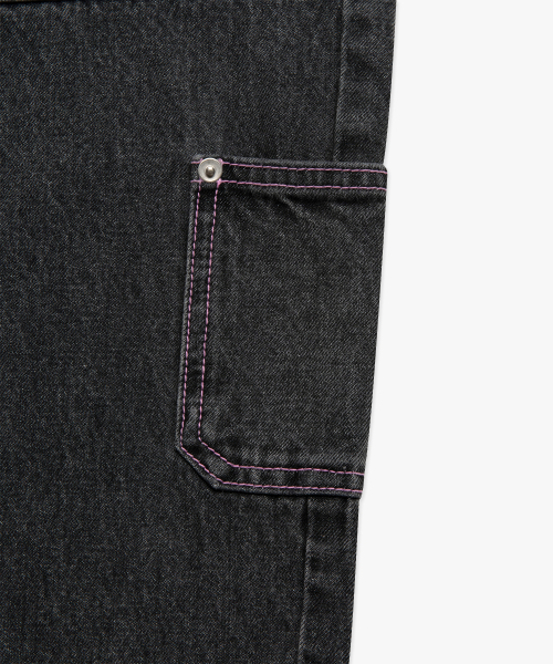 LMCの「CNTRST ST DOUBLE KNEE DENIM PANTS gray(デニムパンツ・レディース・その他・S/M/L)」の2枚目の写真