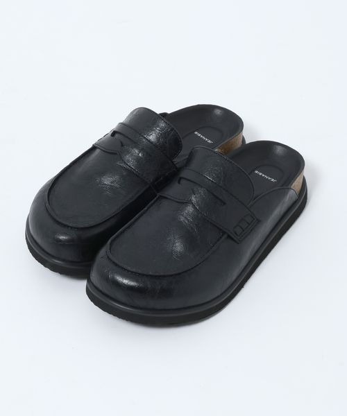 JEANASIS（ジーナシス）の「クロッグローファー/638847（ローファー・レディース・ブラック/ベージュ/ピンク・MEDIUM/LARGE）」の4枚目の写真