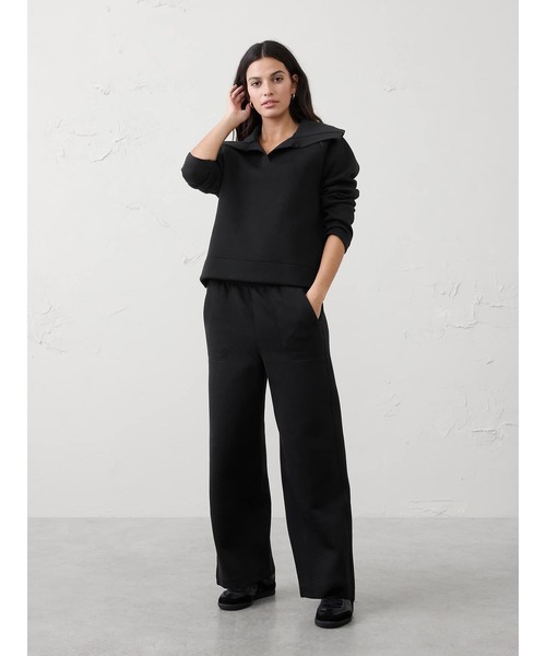 BANANA REPUBLIC FACTORY STORE（バナナリパブリック ファクトリーストア）の「BANANA REPUBLIC FACTORY STORE　　ウィークエンダー カラー スウェットシャツ（スウェット・レディース・ブラック/ベージュ・XS/S/M/L）」の3枚目の写真