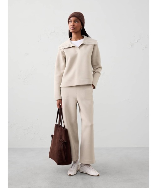 BANANA REPUBLIC FACTORY STORE（バナナリパブリック ファクトリーストア）の「BANANA REPUBLIC FACTORY STORE　　ウィークエンダー カラー スウェットシャツ（スウェット・レディース・ブラック/ベージュ・XS/S/M/L）」の5枚目の写真
