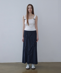 TWENTY FOUR T（トゥエンティフォーティ）の「ポーサンシャインモーメントマキシスカートブルー（スカート）」