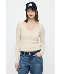 MOUSSY | 【26年SS新作】HALTER NECK DOUBLE ニットトップス(ニット/セーター)