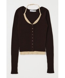 MOUSSY | 【26年SS新作】HALTER NECK DOUBLE ニットトップス(ニット/セーター)