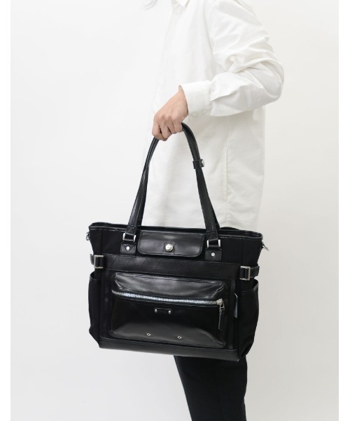 master-piece（マスターピース）の「master-piece / Absolute 2WAYトートバッグ / 04211（トートバッグ・メンズ・ブラック・FREE）」の2枚目の写真
