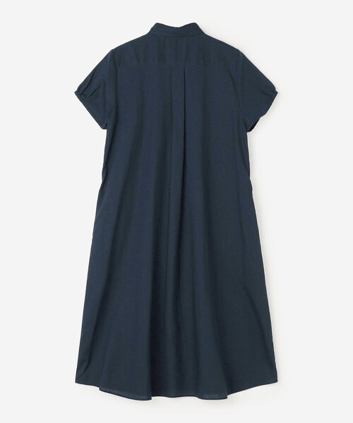 GYMPHLEX(ジムフレックス)の「Gymphlex | フレンチスリーブ ボタンダウンシャツワンピース WOMEN(シャツワンピース・レディース・ネイビー・14)」の12枚目の写真